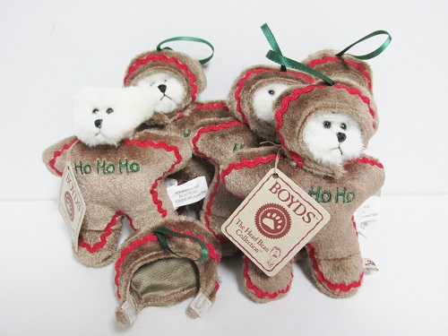 567973-3 "Ho Ho Ho" Mini Ornament<br>Gingerbread Friends Series<br>(Click on picture for full description)